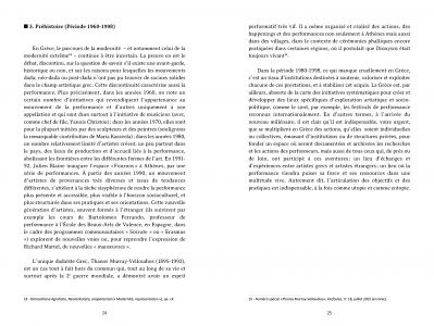 Prolégomènes à une histoire de la performance en Grèce