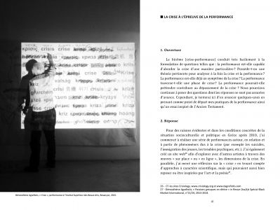 Prolégomènes à une histoire de la performance en Grèce