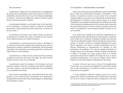 Prolégomènes à une histoire de la performance en Grèce