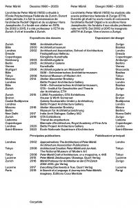 Peter Märkli - Dessins, disegni