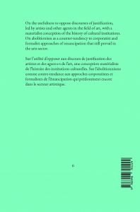 Des abolitionnismes culturels, 2021, 2023