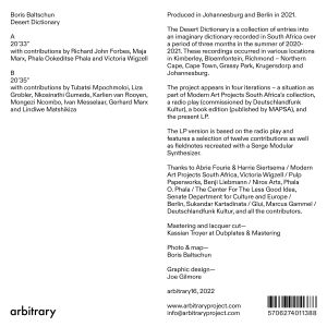 Desert Dictionary (vinyl LP)