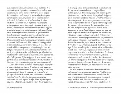 Maîtres et esclaves