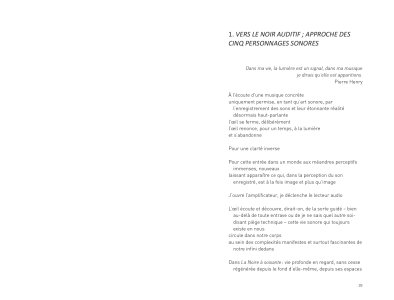 En cheminant avec La Noire à soixante, une composition de musique concrète de Pierre Henry