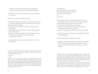 En cheminant avec La Noire à soixante, une composition de musique concrète de Pierre Henry