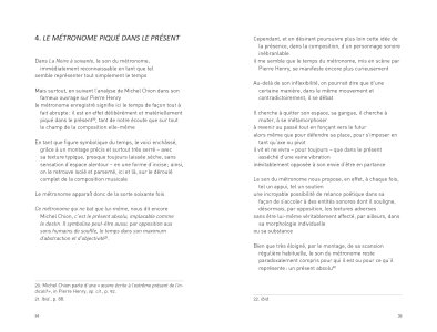 En cheminant avec La Noire à soixante, une composition de musique concrète de Pierre Henry