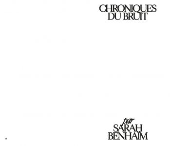 Chroniques du bruit (livre + CD)