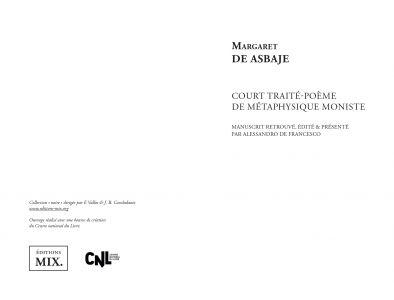 Court traité-poème de métaphysique moniste