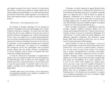 Poétique de la décroissance