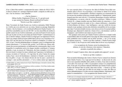 Cahiers Charles Fourier