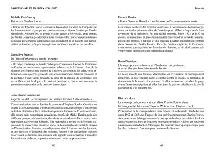 Cahiers Charles Fourier