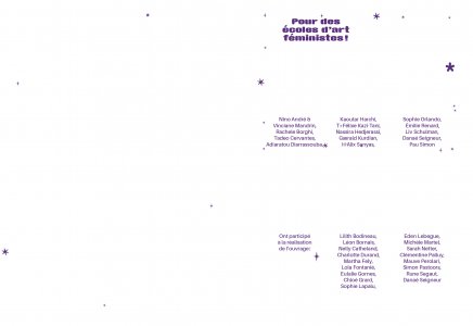 Pour des écoles d'art féministes !