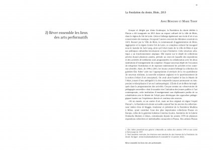 Lieux et milieux des arts vivants