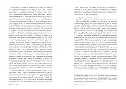 Lieux et milieux des arts vivants