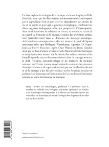 Pour une écologie de la musique et du son