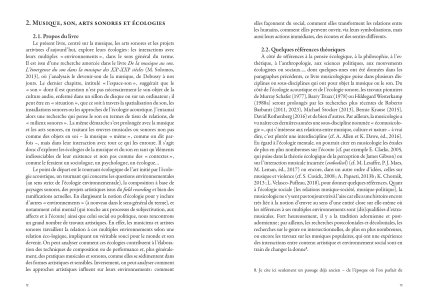 Pour une écologie de la musique et du son