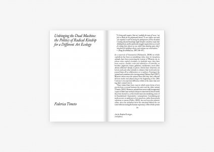 Art for Radical Ecologies (manifesto)