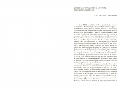 Les réserves des musées