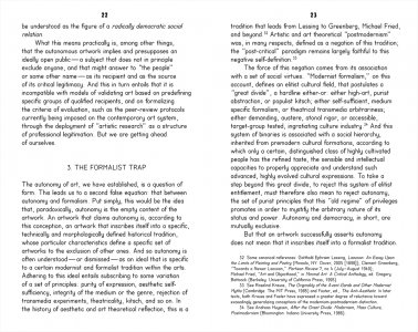 The Contemporary Condition