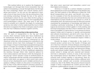 Towards the Realm of Materiality