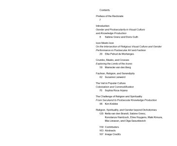 Gender and Postsecularity in Visual Culture and Knowledge Production