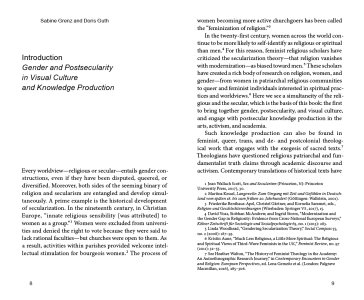 Gender and Postsecularity in Visual Culture and Knowledge Production