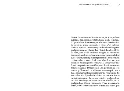 Espaces pédagogiques alternatifs