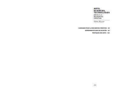 Arts, sciences, technologies