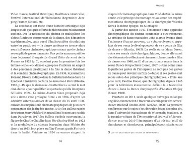 Cinédanse, chorégraphie et image en mouvement