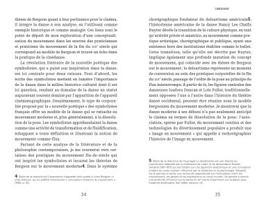 Cinédanse, chorégraphie et image en mouvement