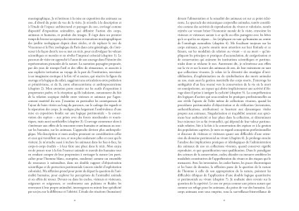 L'animal captif et la nature sauvage