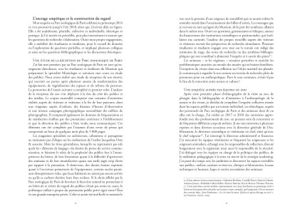 L'animal captif et la nature sauvage