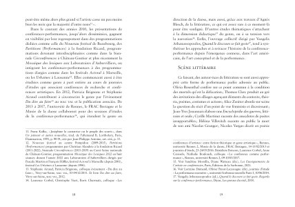 La performance narrative