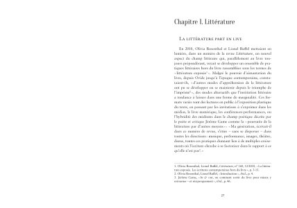 La performance narrative