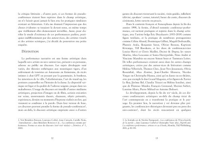 La performance narrative