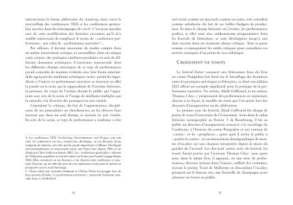 La performance narrative