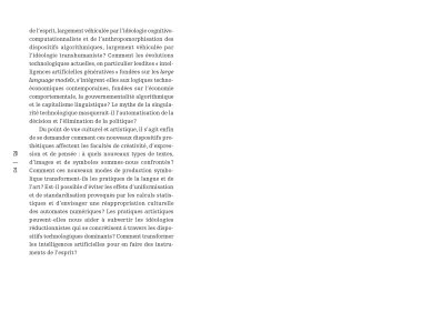 Penser l'intelligence artificielle