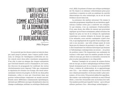 Penser l'intelligence artificielle
