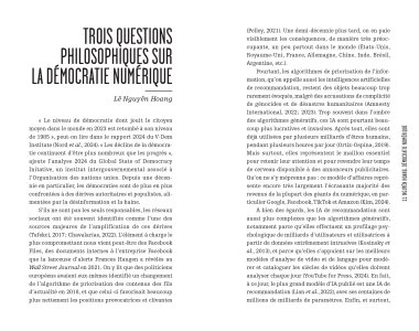 Penser l'intelligence artificielle