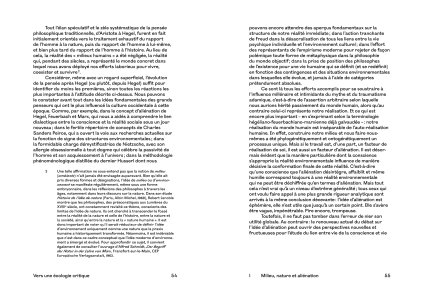 Vers une écologie critique