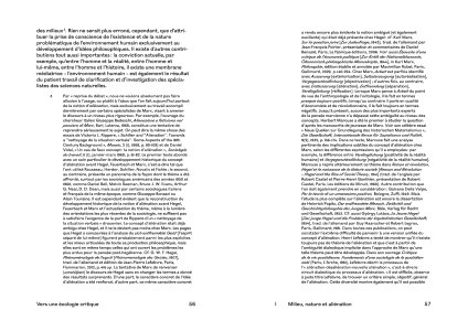 Vers une écologie critique