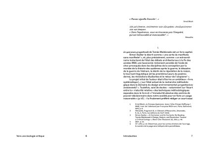 Vers une écologie critique