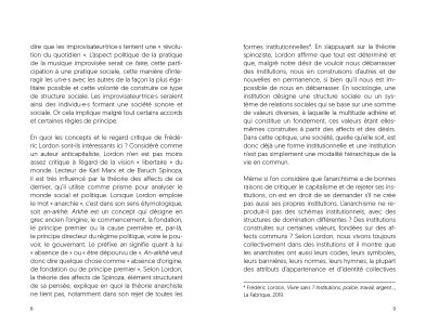 Musique improvisée et questions politiques