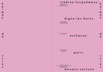 Mouans-Sartoux, Paris, Eschenau, Digne-les-Bains, Trédrez-Locquémeau