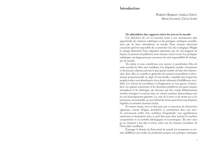 Arts, écologies, transitions