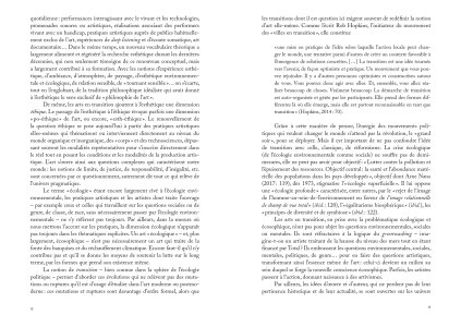 Arts, écologies, transitions