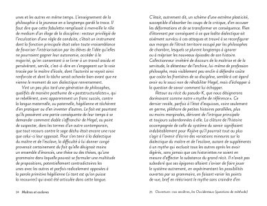 Maîtres et esclaves