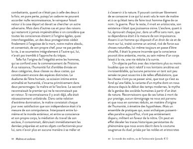 Maîtres et esclaves