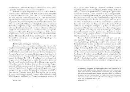 Bergson structuraliste