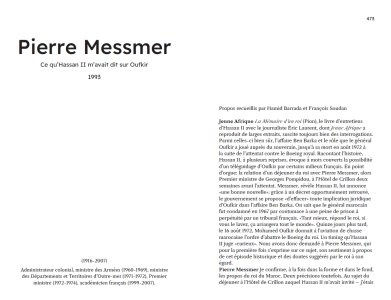 Anthologie d'entretiens